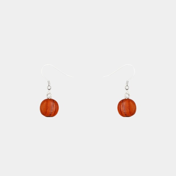 Boucles d'oreilles acajou Jennifer