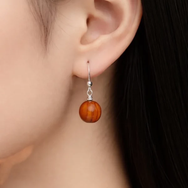 Boucles d'oreilles acajou Jennifer