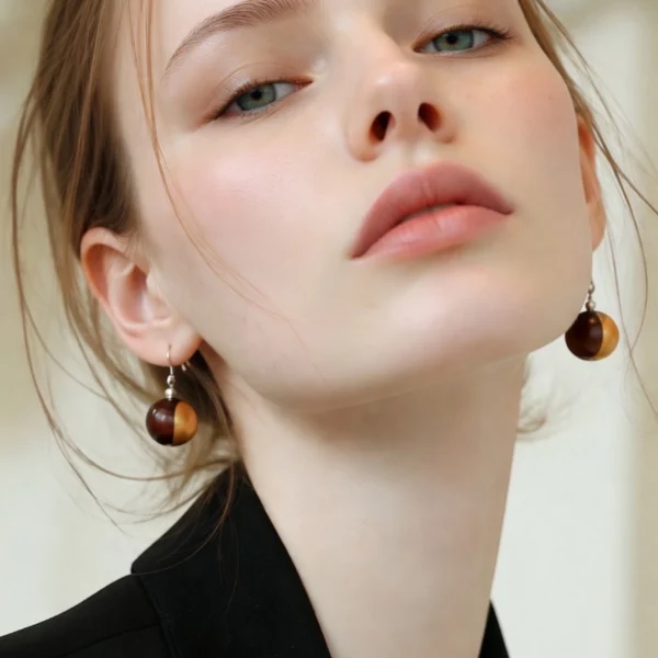 Boucles d'oreilles bicolore Jennifer