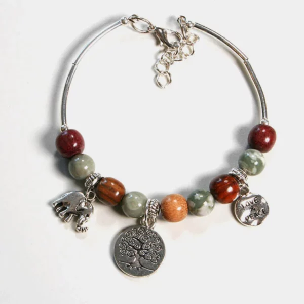 Bracelet -Jonc bois Aventurine Samia