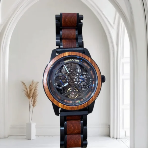 Montre homme bois bicolore automatique Carter