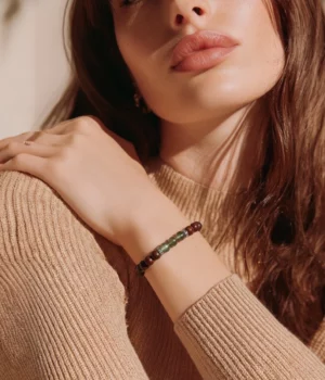 Bracelet méditation acajou et labradorite Carolina