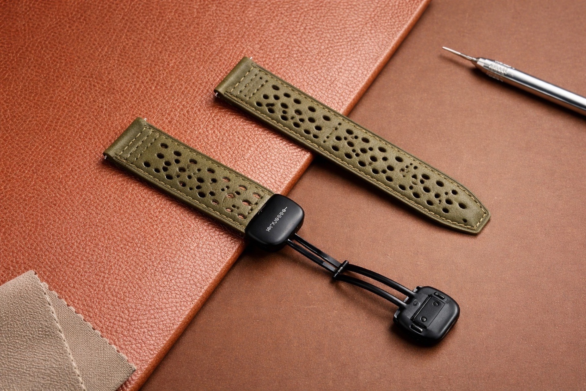 bannière collection de bracelets en bois et cuir