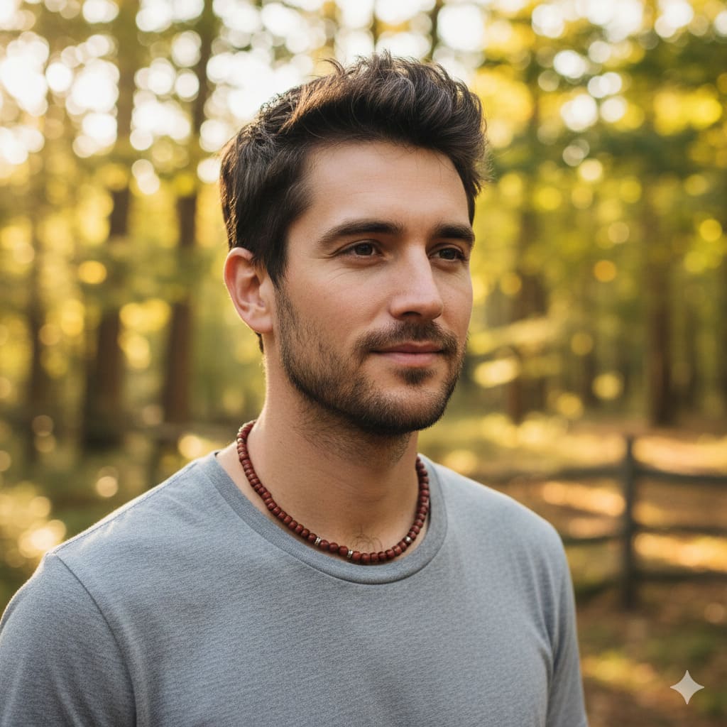 Collection collier en bois homme