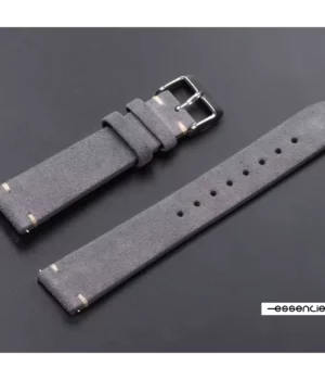 Bracelet daim gris femme interchangeable 14mm Bella