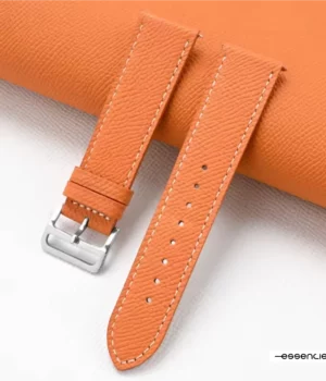 Bracelet cuir orange homme interchangeable 20mm Antonio