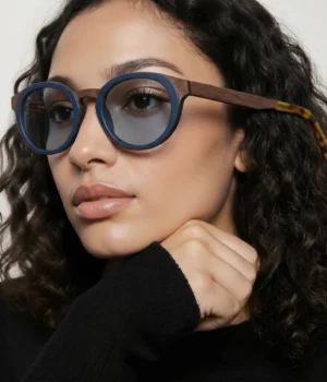 Alternative view of Lunettes bois Clapton Bicolore