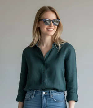 Lunettes soleil femme Falcon Bleu Multicolore