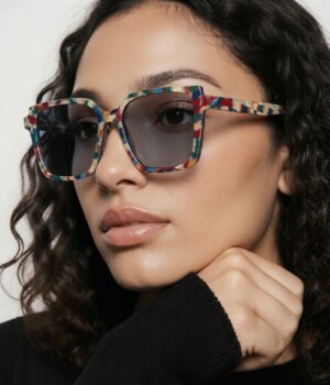 Alternative view of Lunettes soleil bois Grace Multicolore