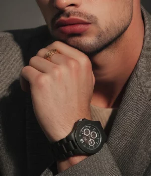 Alternative view of Montre bois homme Ebène Carlos