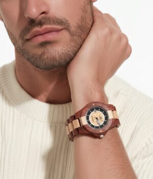 Alternative view of Montre bois homme palissandre Anthony