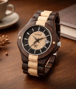 Montre bois homme Ebène Anthony