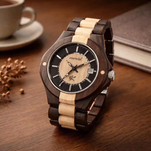 Montre bois homme Ebène Anthony